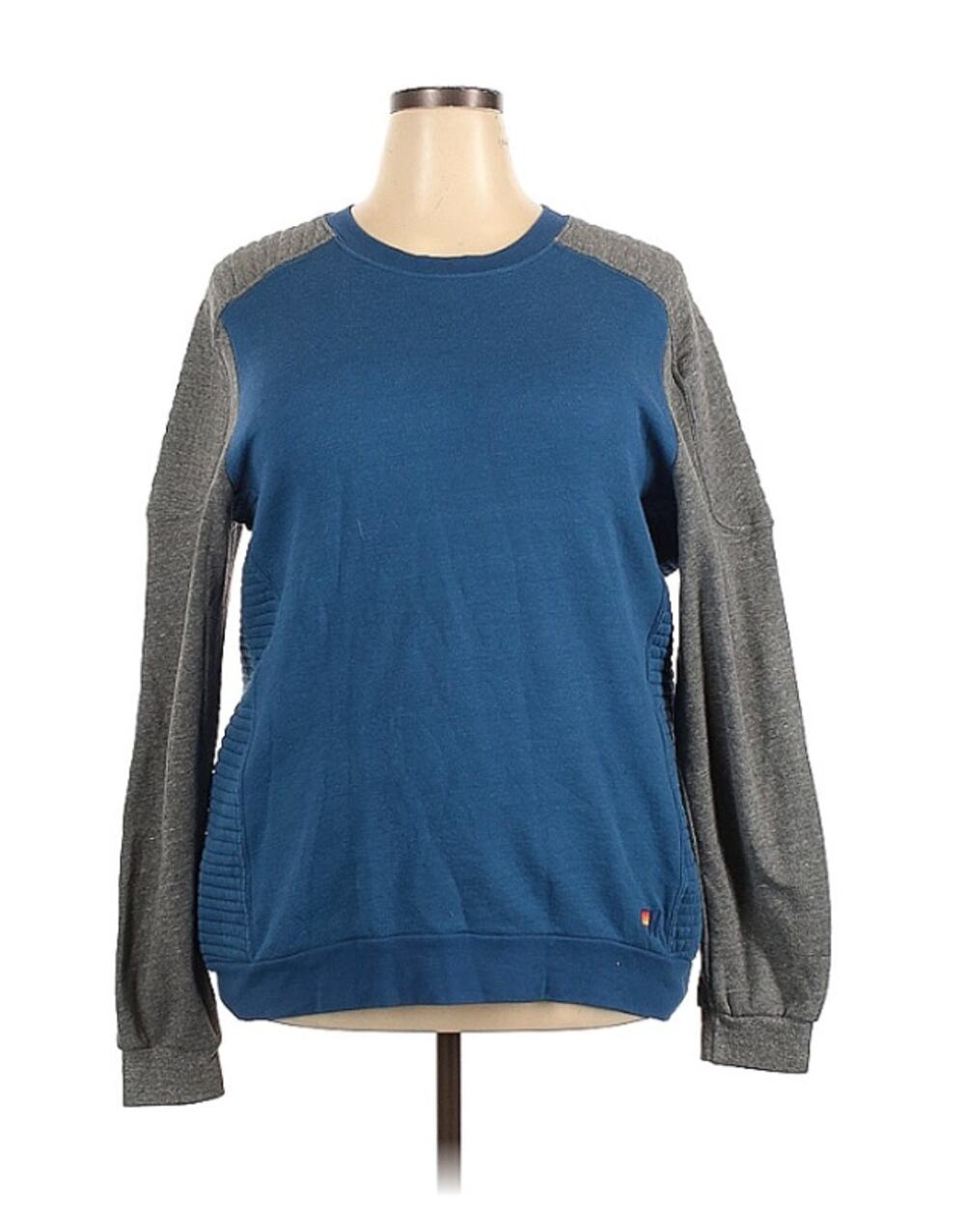 Aviator Nation Blue Crewneck Blue Grey Sweatshirt XXL